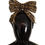 Thumbnail: Dolce & Gabbana Gold Crystal Beaded Sequined Silk Bow Headband Diadem