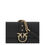 Thumbnail: PINKO Black Calf Leather Bos Taurus Shoulder Bag