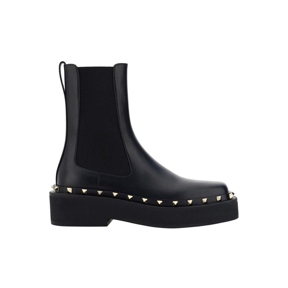 Valentino Garavani Black Calfskin Boots