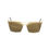 Thumbnail: Frankie Morello Gold Metallic Fibre Women Sunglass