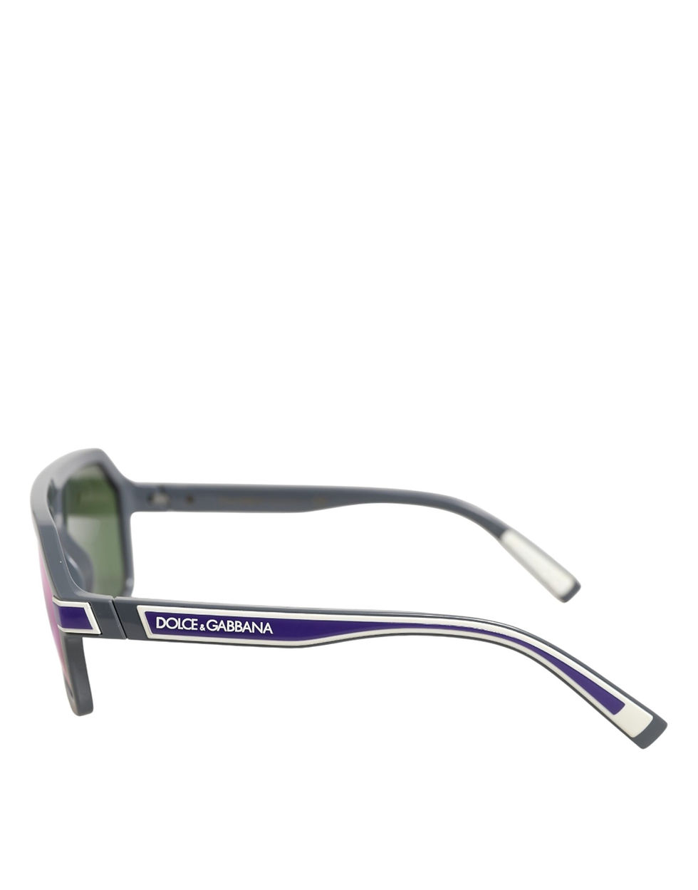 Thumbnail: Dolce & Gabbana Blue Acetate Aviator Shades Eyewear Sunglasses