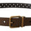 Thumbnail: Dolce & Gabbana Brown Leather Perforated Crown Belt