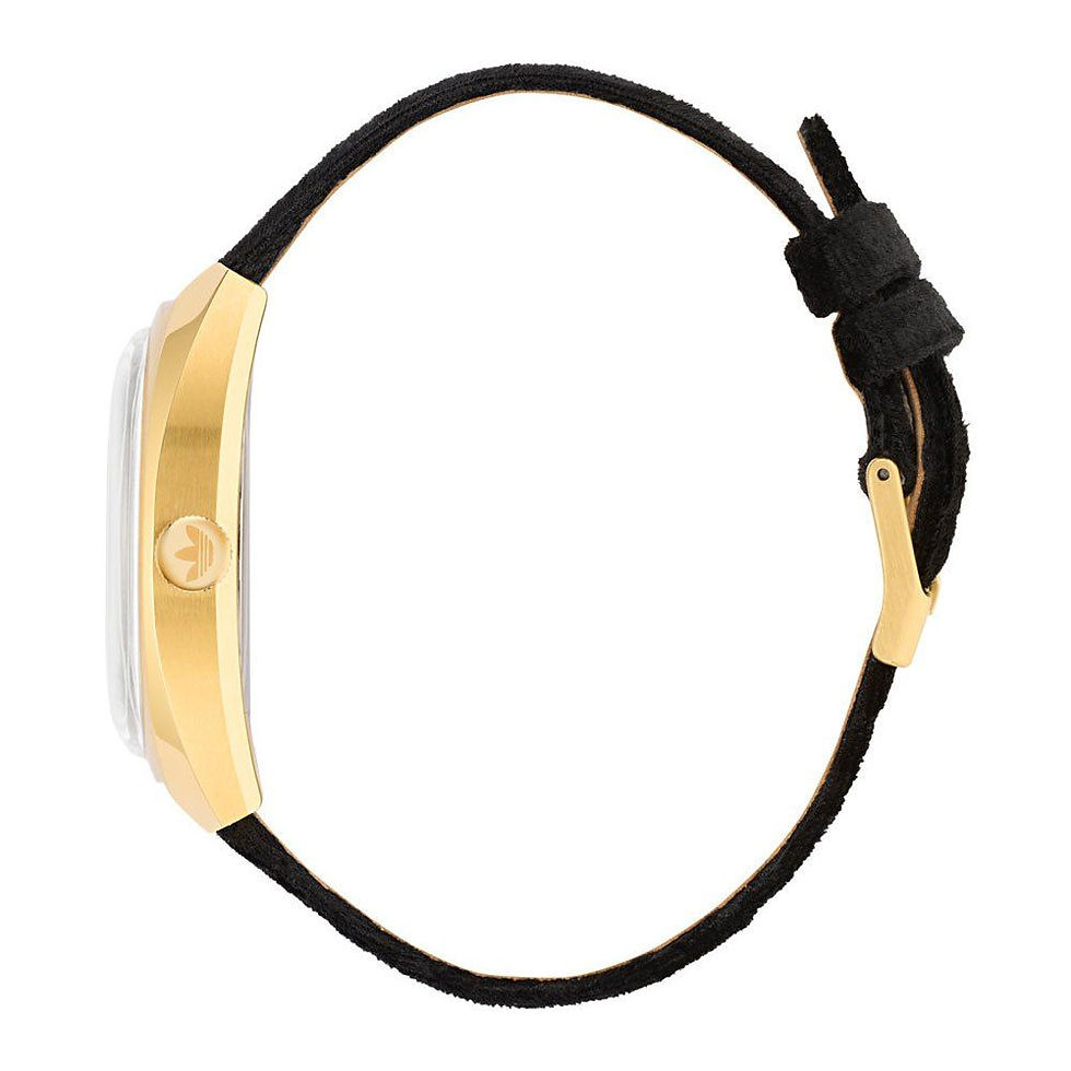 Thumbnail: Adidas Black Leather Dress Watch