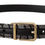 Thumbnail: Dolce & Gabbana Multicolor Patchwork Leather Gold Jaquard Belt