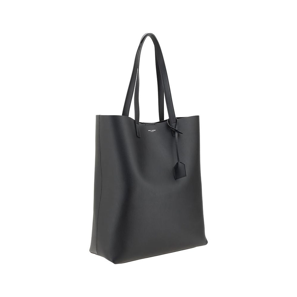 Thumbnail: Saint Laurent Black Calf Leather Bos Taurus Shoulder Bag