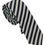 Thumbnail: Denny Rose White Blue Striped Classic Adjustable Men Silk Tie
