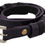 Thumbnail: GF Ferre Black Leather Thin Gold Metal Chrome Buckle Belt