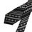 Thumbnail: Dolce & Gabbana Black White Stripes Silk Adjustable Necktie Tie
