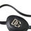 Thumbnail: Dolce & Gabbana Black Calfskin Leather Metal DG Logo Eye Patch