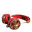 Thumbnail: Dolce & Gabbana Red Nappa Leather Floral Crystal Headphone