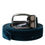 Thumbnail: Dolce & Gabbana Blue Velvet Leather Silver Metal Buckle Belt