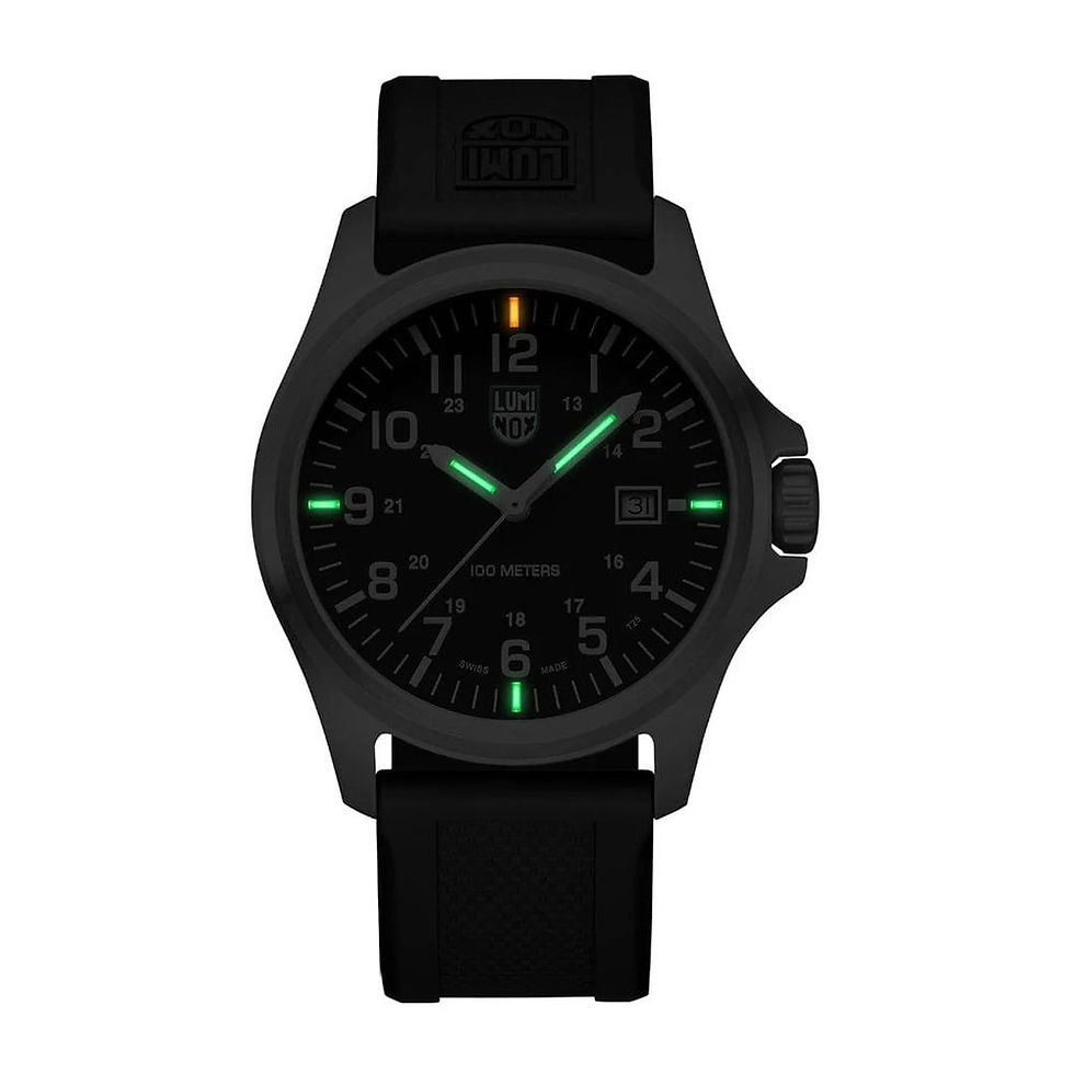 Thumbnail: Luminox Black Resin Dress Watch
