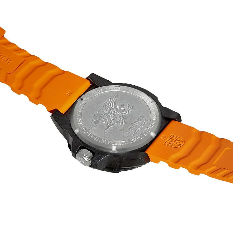 Thumbnail: Luminox Orange Rubber Sport Watch