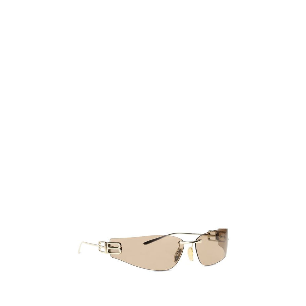 Thumbnail: Balenciaga Gold Metal Sunglasses