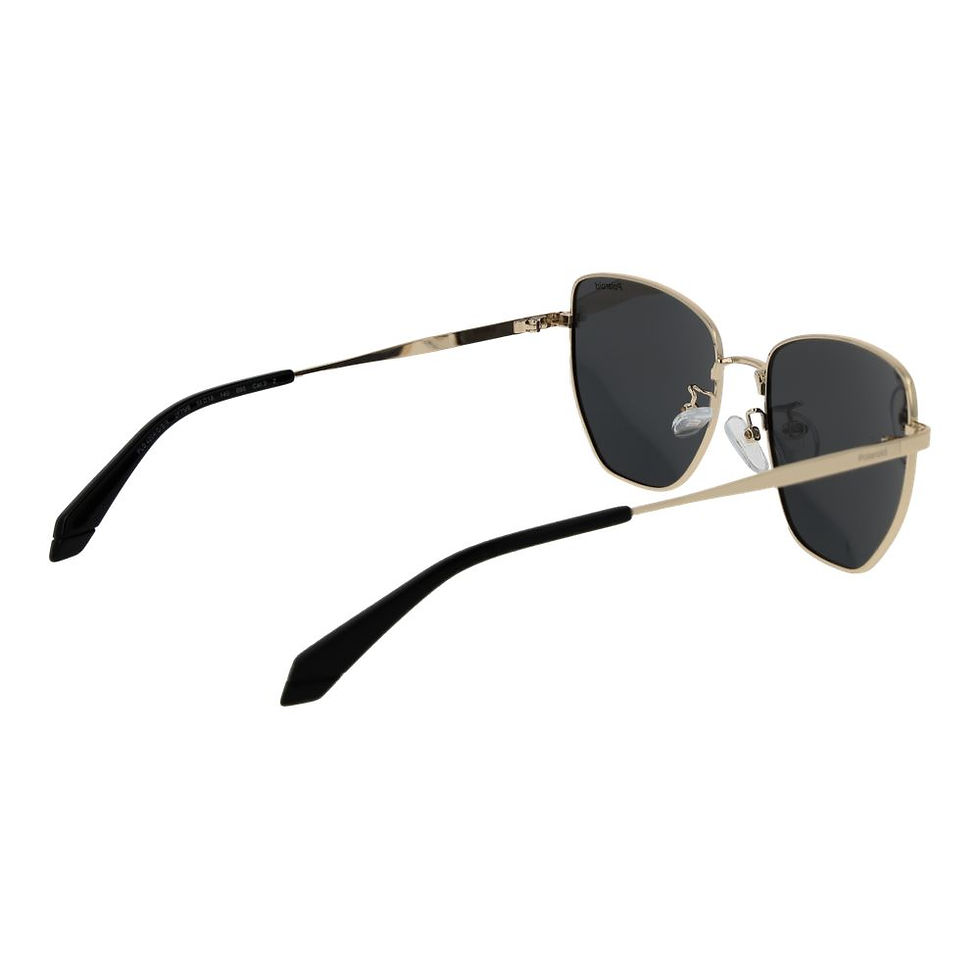 Thumbnail: Polaroid Gold Metal Sunglasses