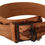 Thumbnail: Scervino Street Brown Genuine Leather Black Logo Buckle Belt