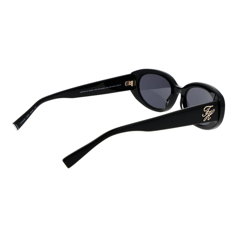 Thumbnail: Tommy Hilfiger Black Acetate Sunglasses