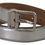 Thumbnail: Dolce & Gabbana Silver Leather Metal Buckle Belt