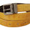 Thumbnail: Dolce & Gabbana Yellow Exotic Skin Leather Grey Buckle Belt