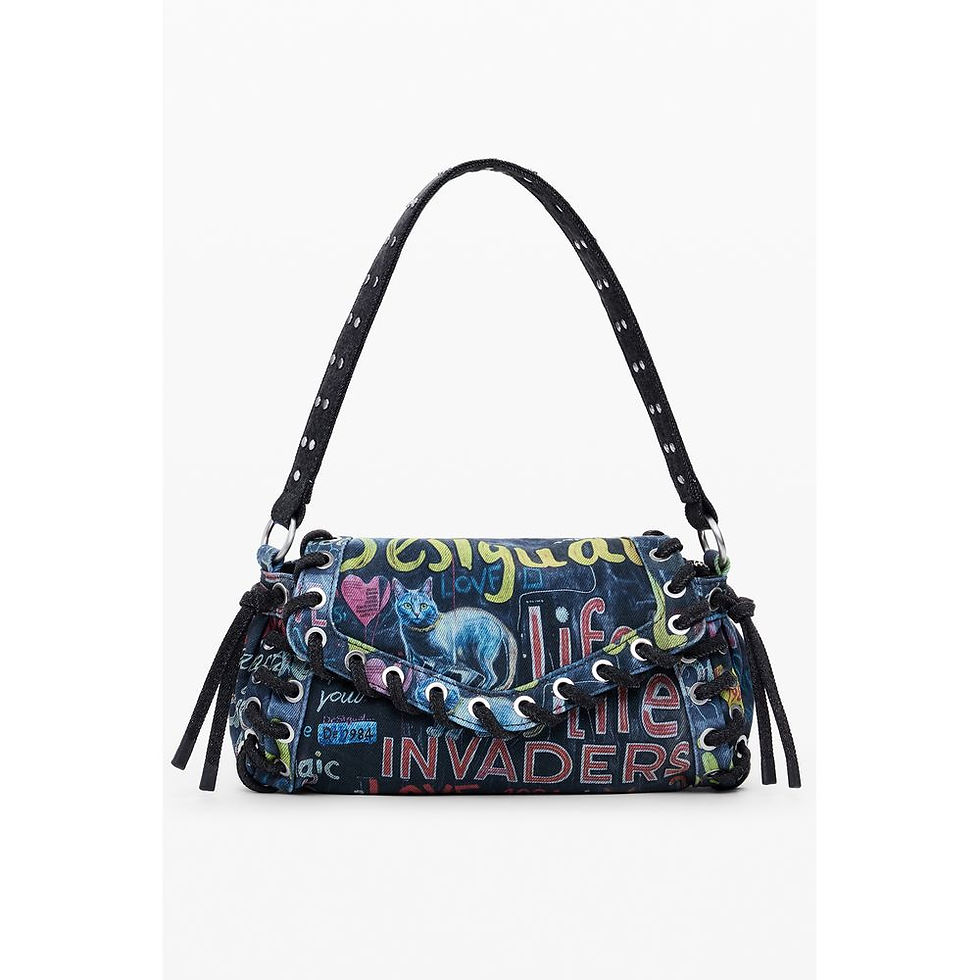 Desigual Blue Cotton Women's Shoulder Bag