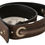 Thumbnail: Costume National Brown Leather Silver Fastening Belt
