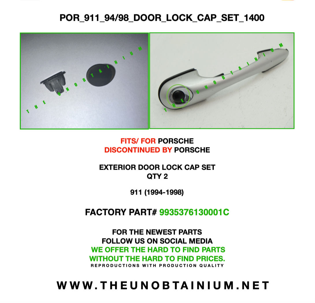 Exterior Door Lock Inserts (Qty 2)