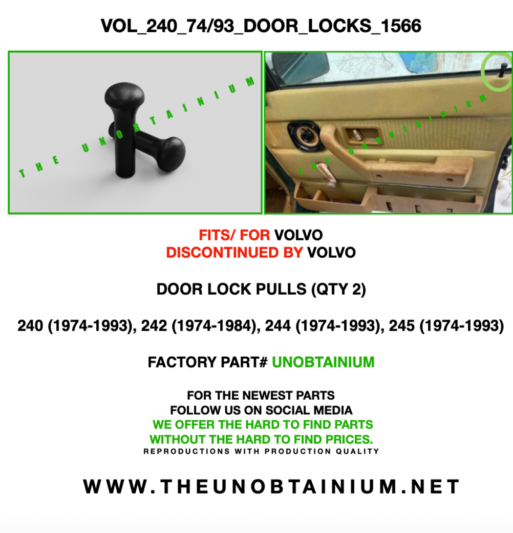 Door Lock Knob Set (Qty 2)