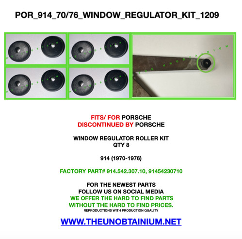 Window Regulator Kit (QTY 8) The Unobtainium