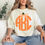 Thumbnail: Pumpkin Leopard Monogram Tee