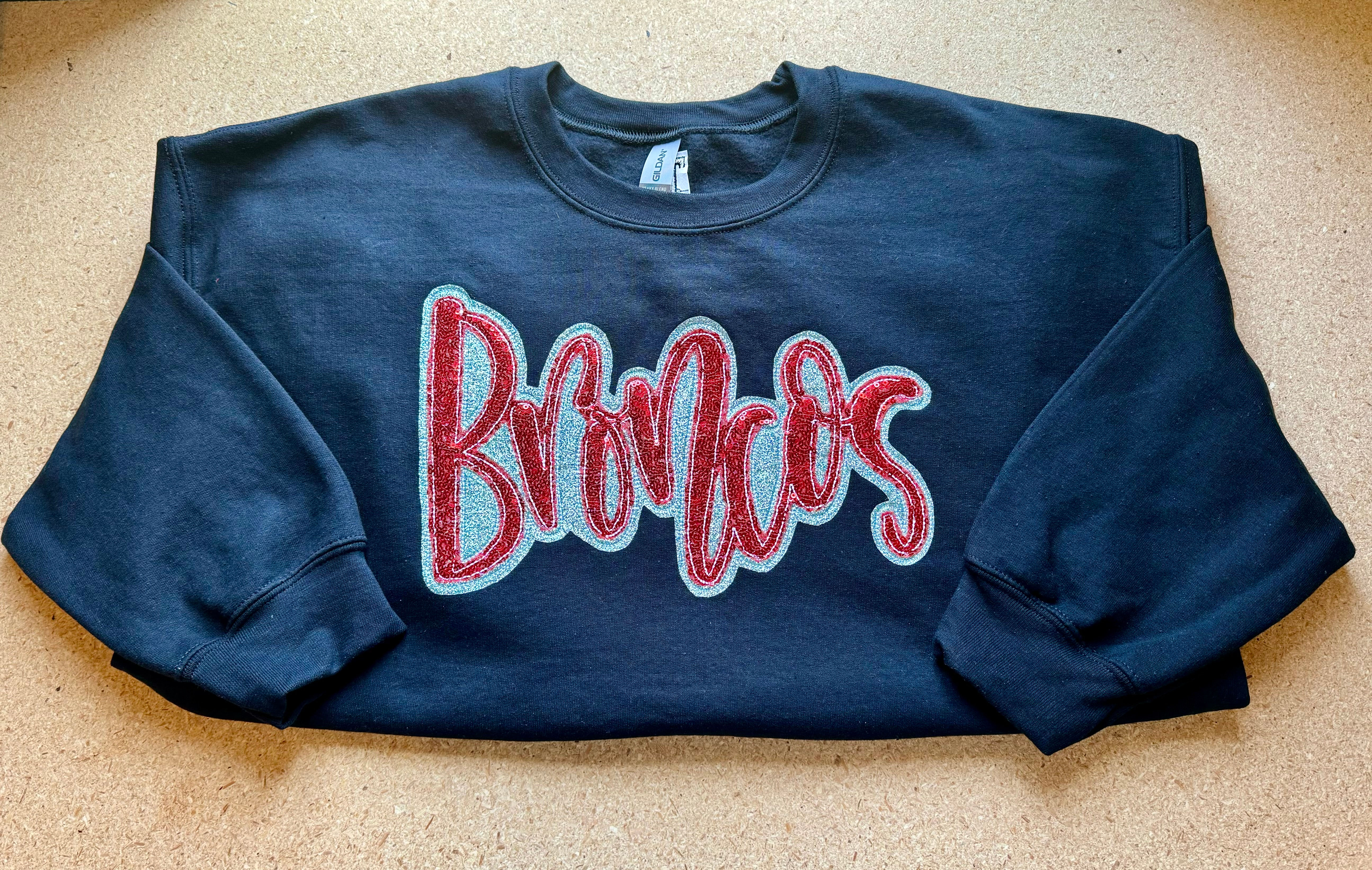 Sequin Broncos Sweatshirt