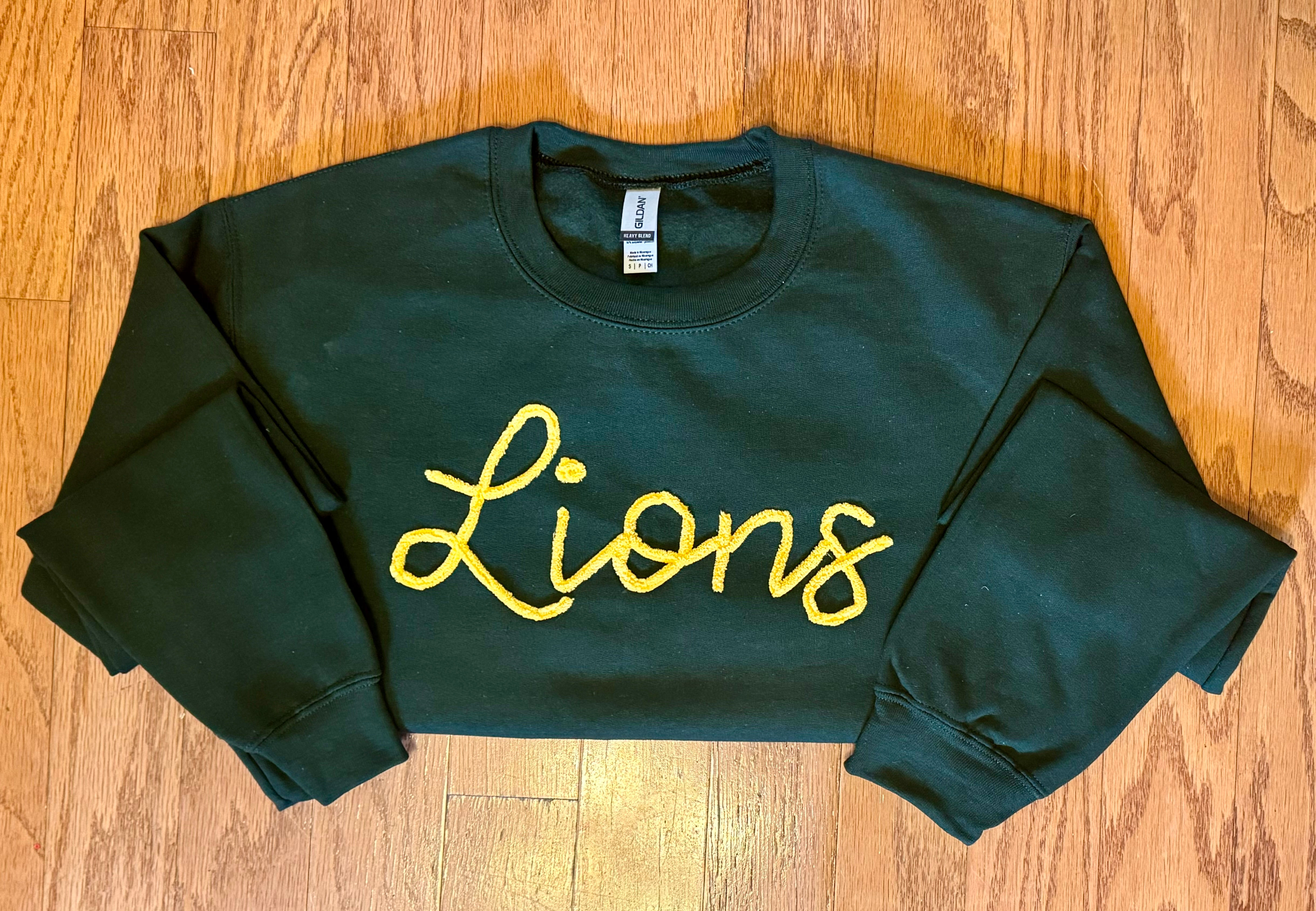 Lions Chenille Sweatshirt