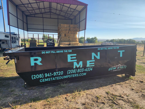 15-yard dumpster from Gem State Dumpsters in Emmett, Idaho