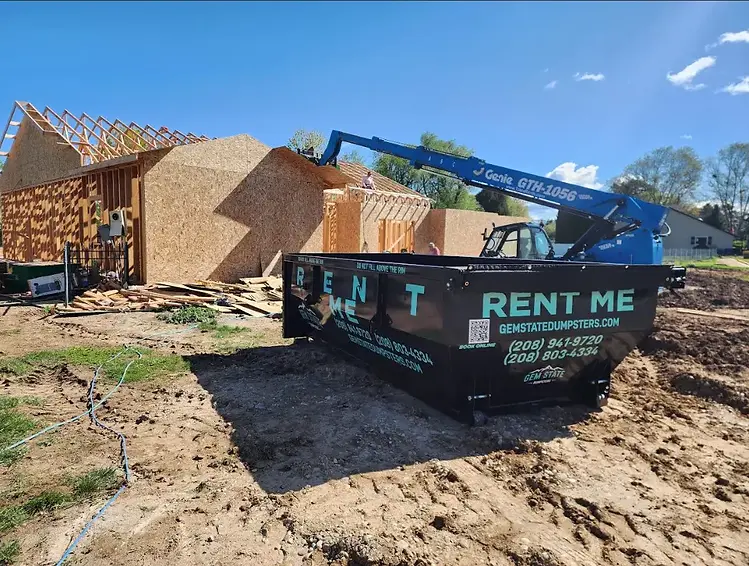 15-yard dumpster from Gem State Dumpsters in Meridian for construction cleanup 67.webp