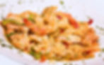 Arroz con pollo y camarones