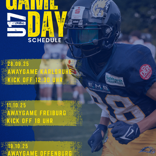 U17 Spielplan Season 2025