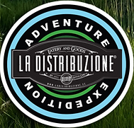 Logo for La Distribuzione, a farm & food company in Ecuador that offers language immersion trips