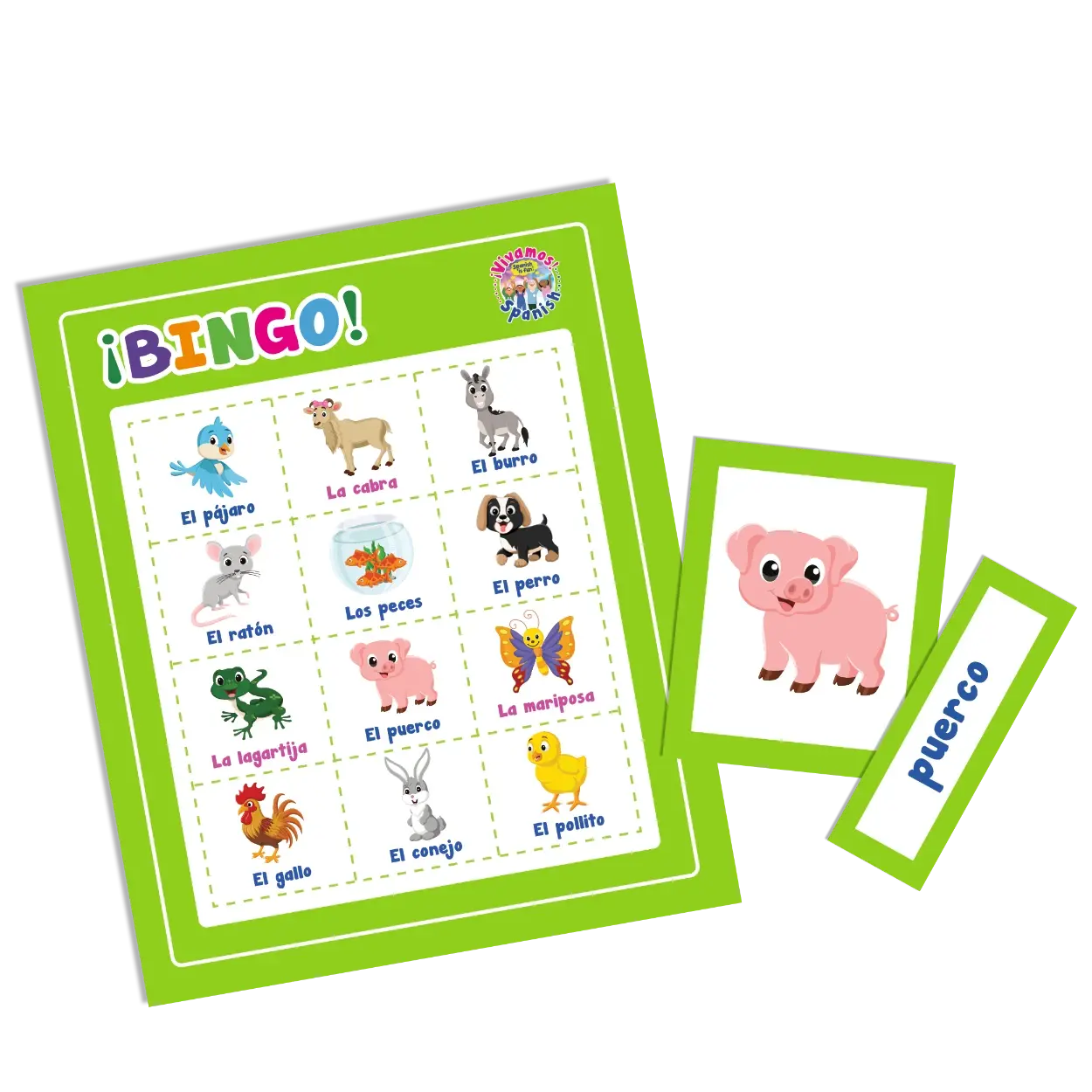 Farm Animals Vocabulary Game Set