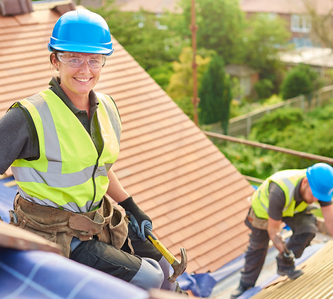 Roof Construction Workers