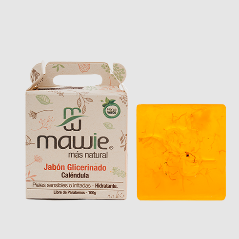 JABÓN GLICERINADO CALÉNDULA MAWIE