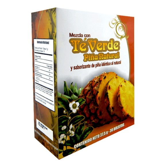TÉ VERDE CON PIÑA NATURAL