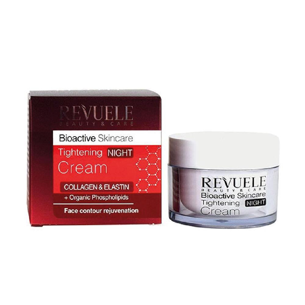 Crema de noche facial con Colageno y Elastina.