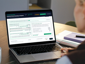 corretor calculando valuation de ativos digitais com sistema de due diligence de trespasse para venda de pontos comerciais