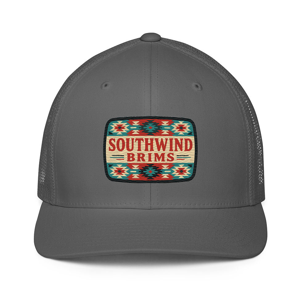 Thumbnail: The West (Flexfit trucker cap). Embroidered