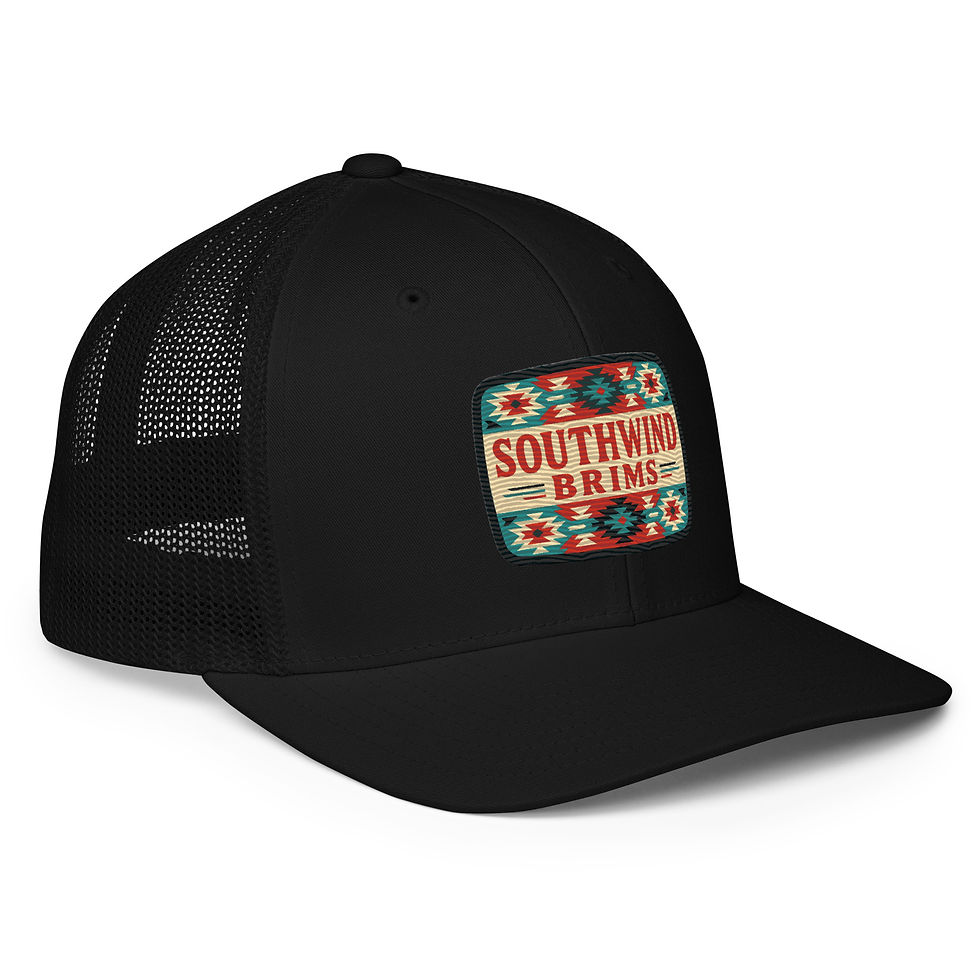 Thumbnail: The West (Flexfit trucker cap). Embroidered