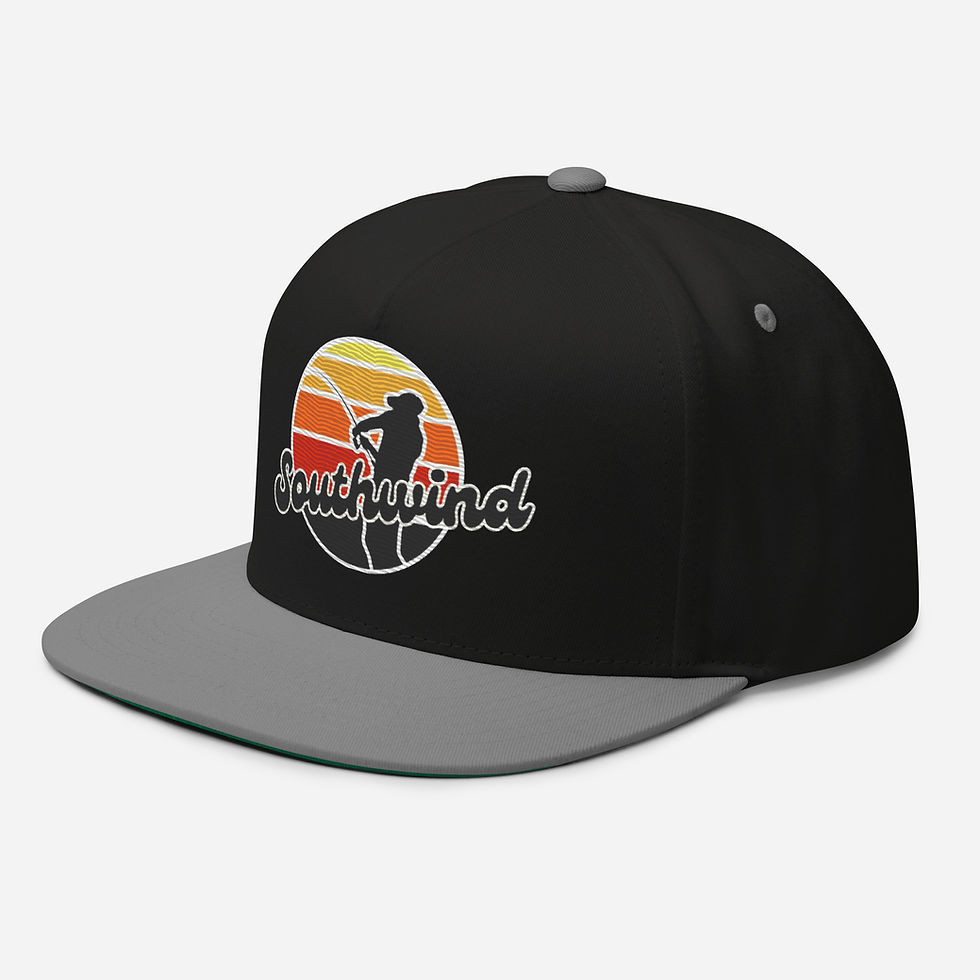 Thumbnail: The Cast (Flat Bill Cap) Embroidered