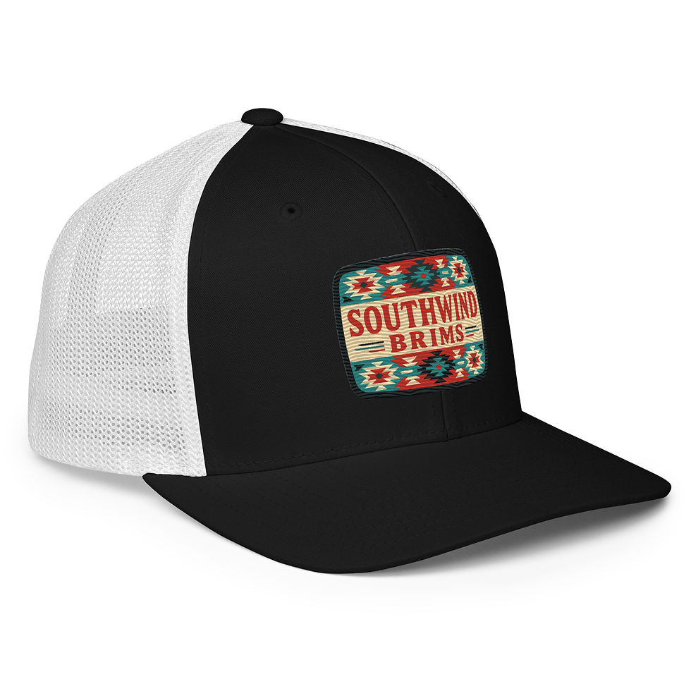 Thumbnail: The West (Flexfit trucker cap). Embroidered