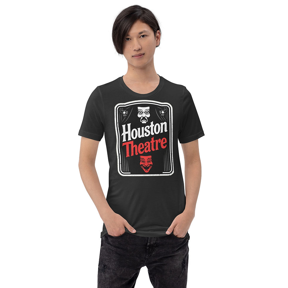 Thumbnail: Houston Theatre Black & RedUnisex t-shirt