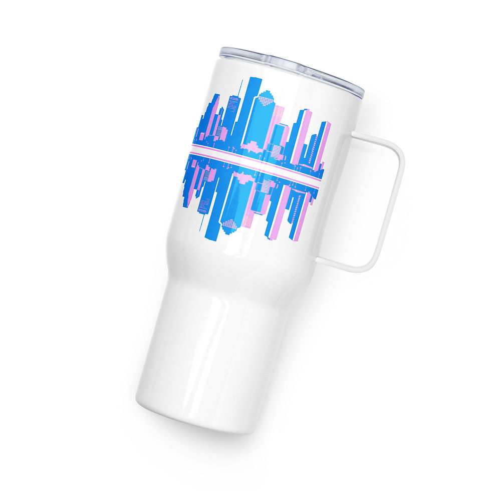 Thumbnail: 90's Travel mug with a handle
