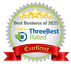 Three Best Rated Business of 2025 award