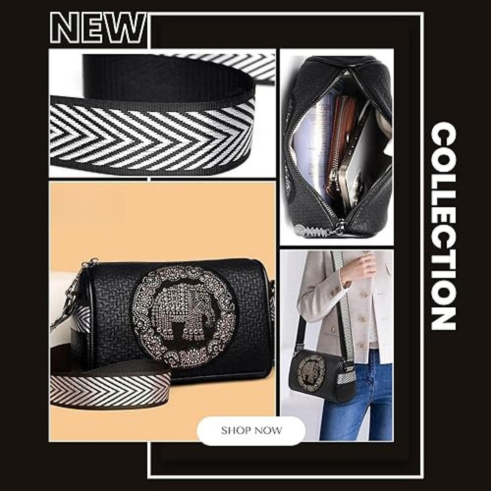 Thumbnail: Boho Elephant Embroidered Crossbody Bag | Ethnic Chic Barrel Bag